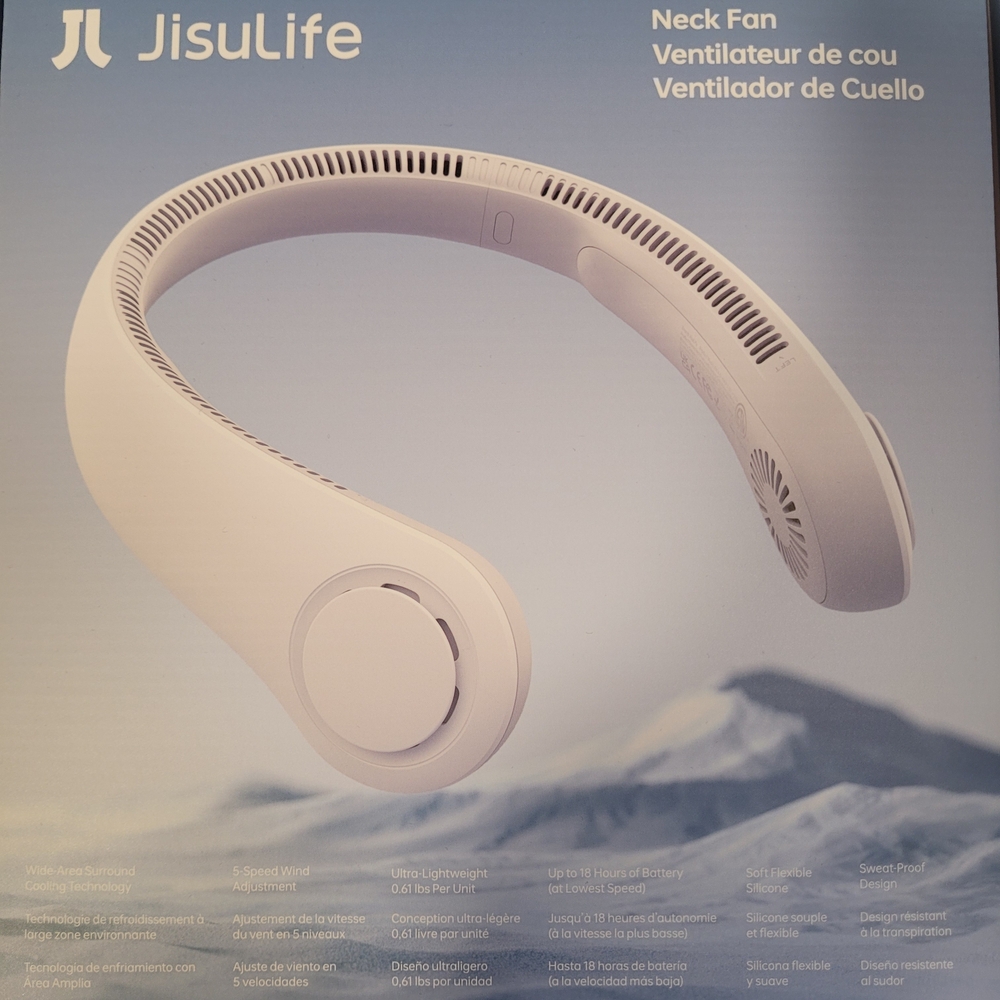 JisuLife White Neck Fan